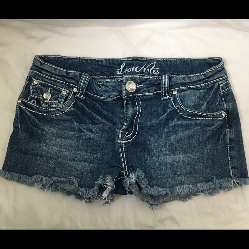 Love Notes Jean Shorts, Size 9/10